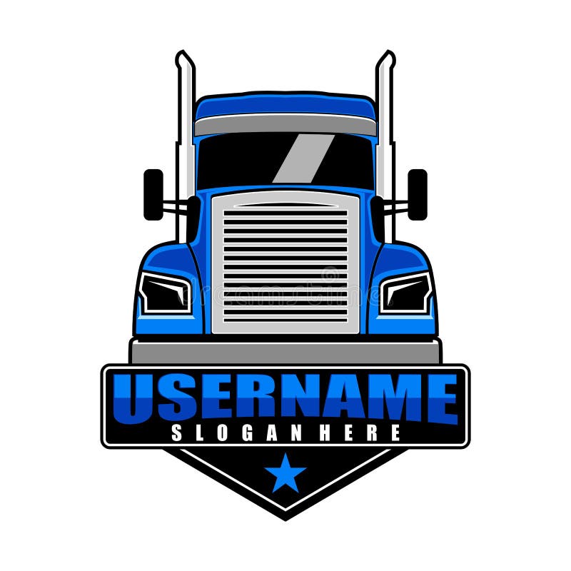 Semi truck logo