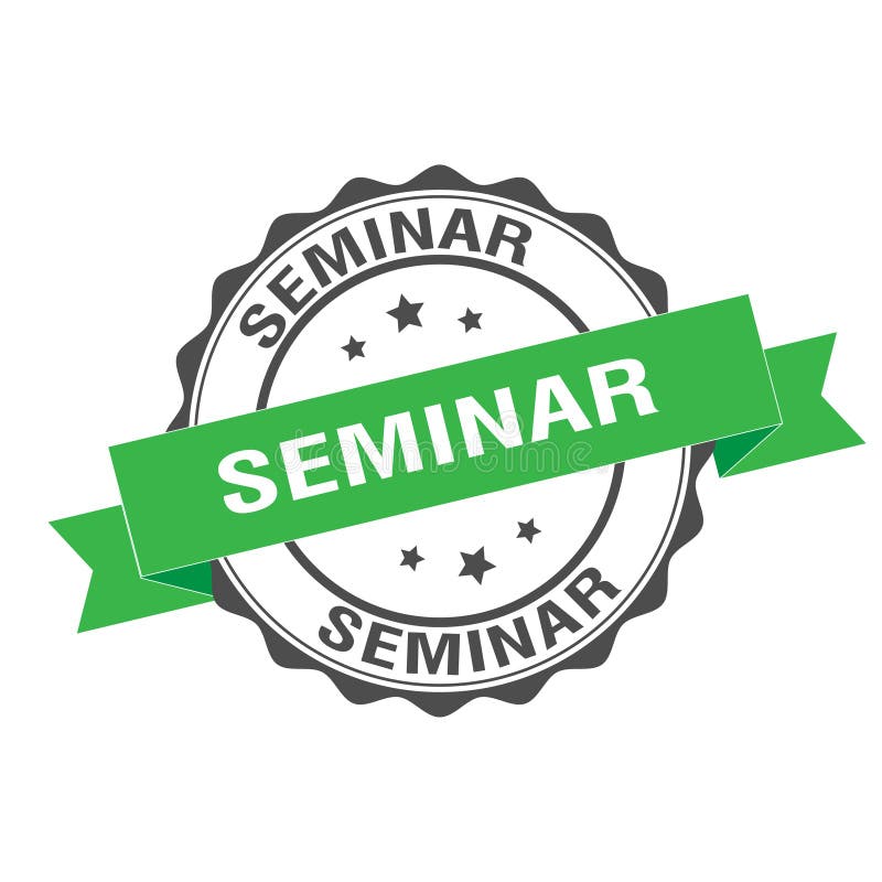 Seminar stamp illustration stock illustration