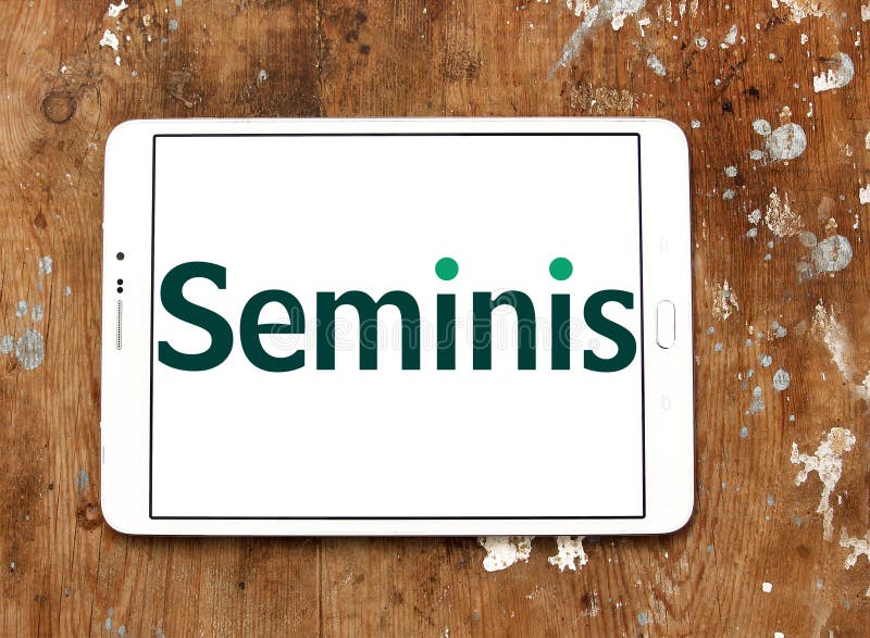 Logo of Seminis company on samsung tablet. Seminis is the largest developer, grower and marketer of fruit and vegetable seeds in the world. Logo of Seminis company on samsung tablet. Seminis is the largest developer, grower and marketer of fruit and vegetable seeds in the world