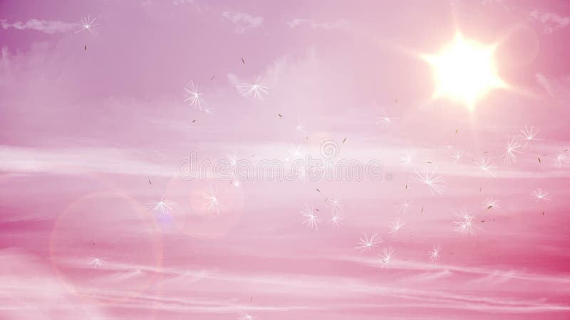 Semințe de andelion generate digital royalty free illustration