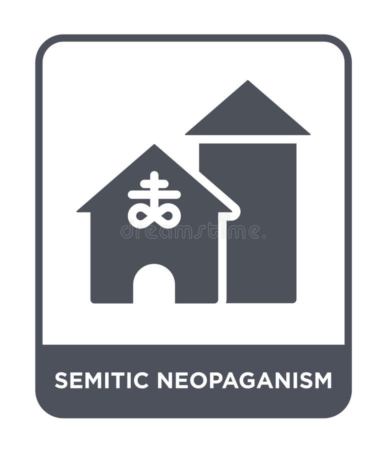 semitic значок neopaganism в ультрамодном стиле дизайна semitic значок neopaganism изолированный на белой предпосылке semitic век иллюстрация штока semitic значок neopaganism в ультрамодном стиле дизайна semitic значок neopaganism изолированный на белой предпосылке semitic век иллюстрация штока