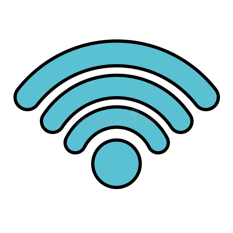 Semnal wifi internet vector illustration