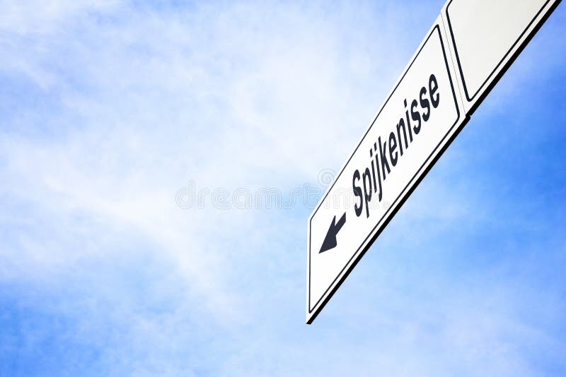 Semnalizare orientată către spijkenisse stock images