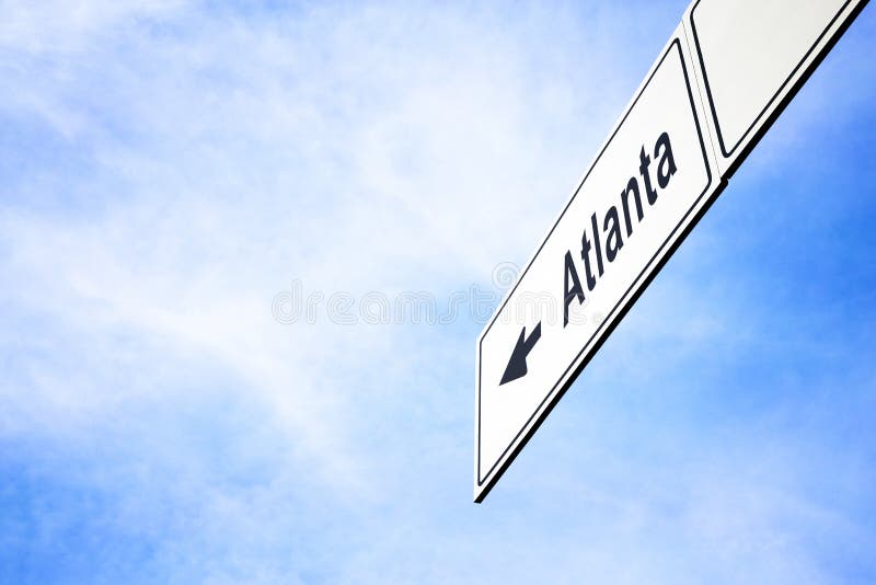 Semnalizare orientată spre Atlanta royalty free stock photo