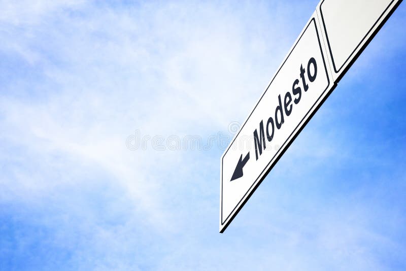 Semnalizare orientată spre modestie stock image