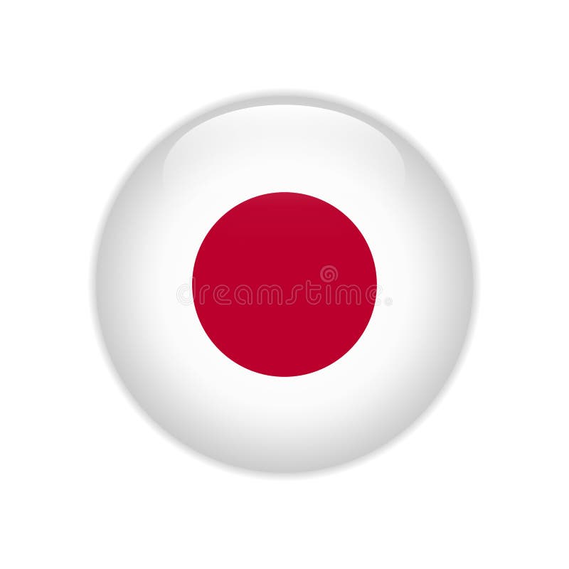 Semnalizator japonez pe buton royalty free illustration