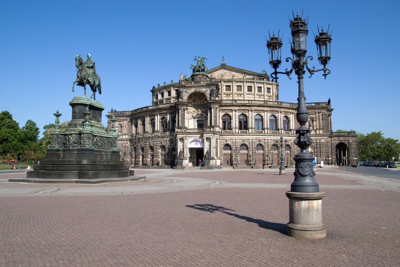 Semper Opernhaus in Dresden stockfoto Semper Opernhaus in Dresden stockfoto
