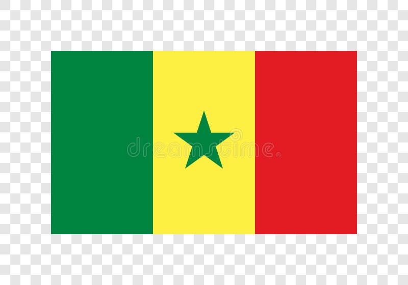Senegal - bandeira nacional ilustração do vetor Senegal - bandeira nacional ilustração do vetor
