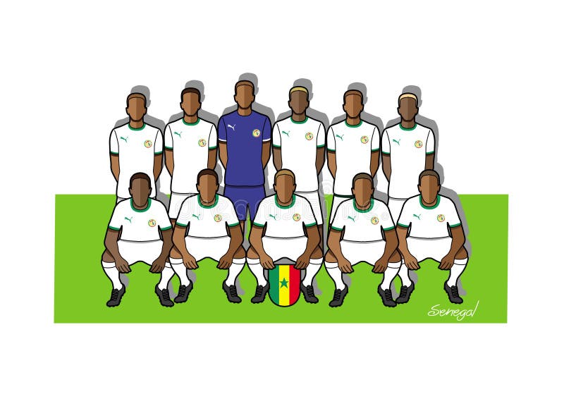 Download Football With SENEGAL Rico National Flag Colorful Trail. Stock Illustration - Illustration of ...