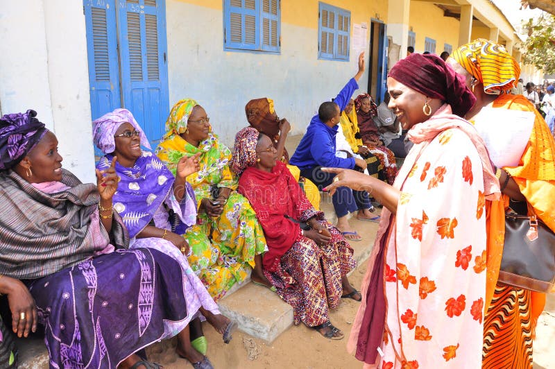 Senegalese women chatting