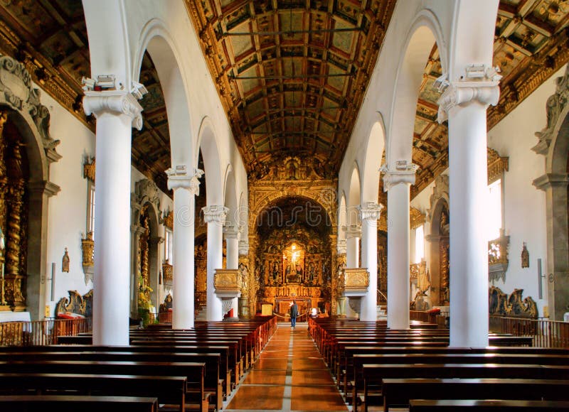 Senhora da Hora church in Matosinhos stock image Senhora da Hora church in Matosinhos stock image