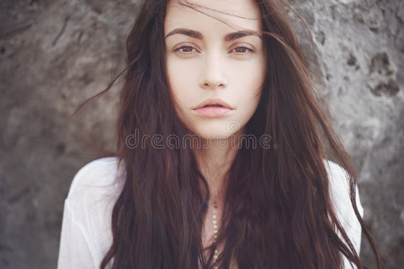 Linda senhora romântica fotos de stock royalty free