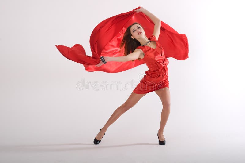 Senhora 'sexy' no vermelho fotos de stock Senhora 'sexy' no vermelho fotos de stock
