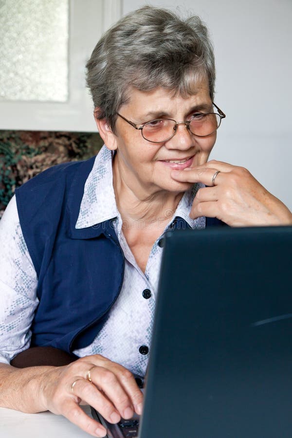 Senhora de idade fotos de stock