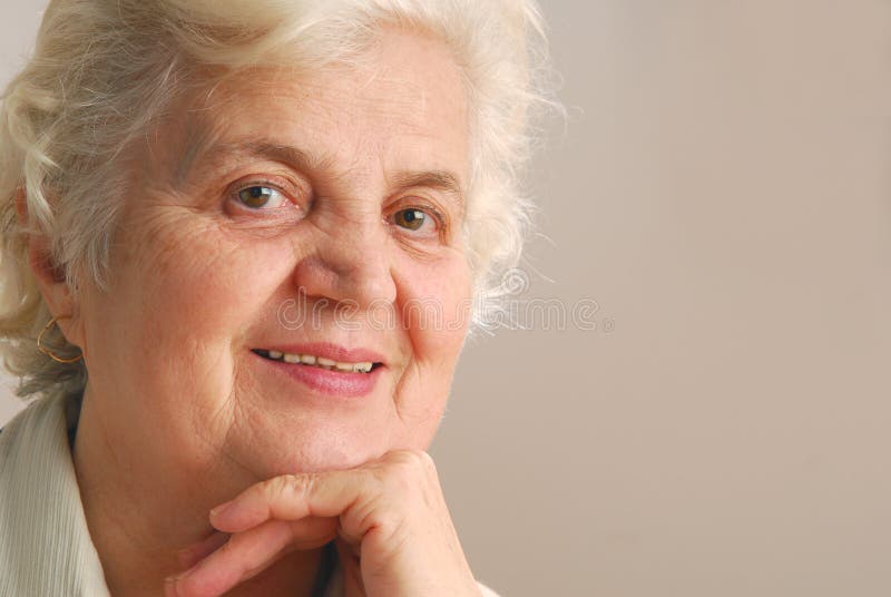 Senhora sênior foto de stock Senhora sênior foto de stock