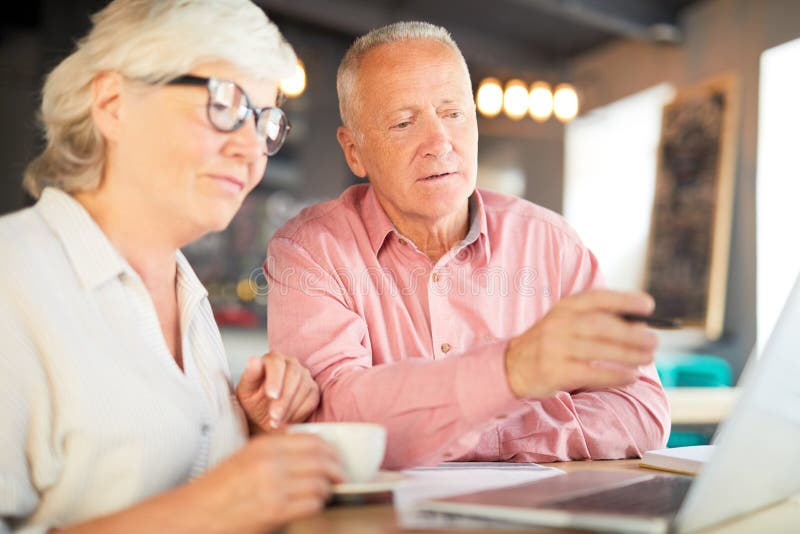 Discussing strategy stock images
