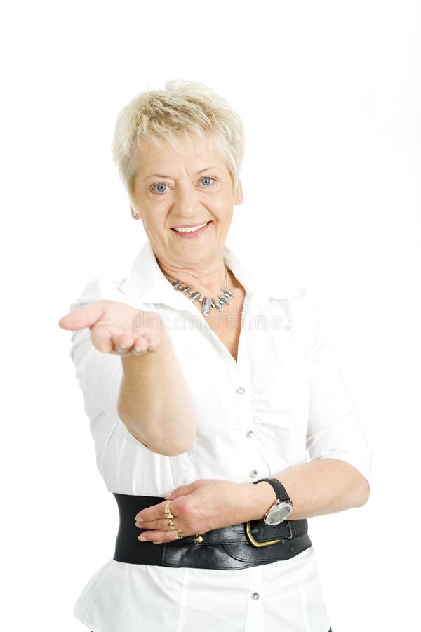 Senior businesswoman stock photography