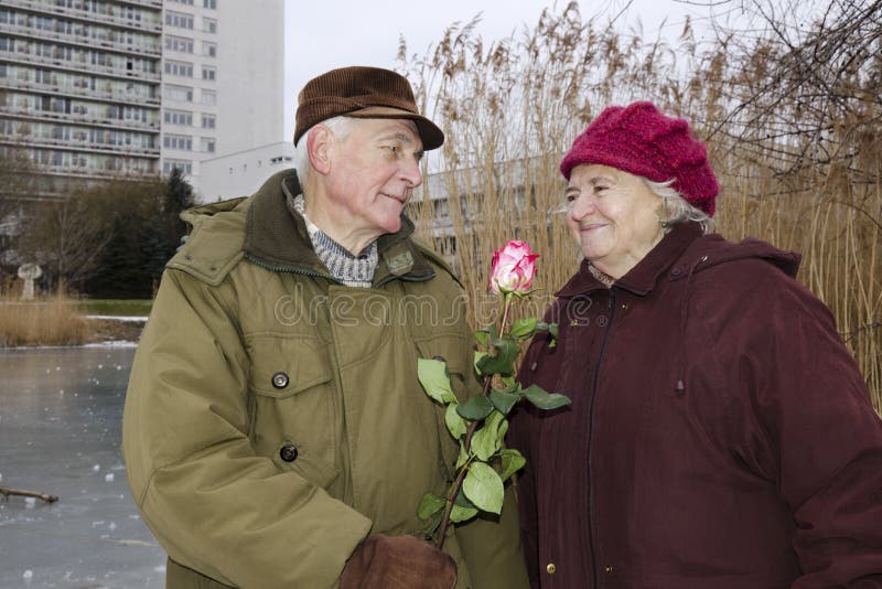 The senior couple on Valentines day