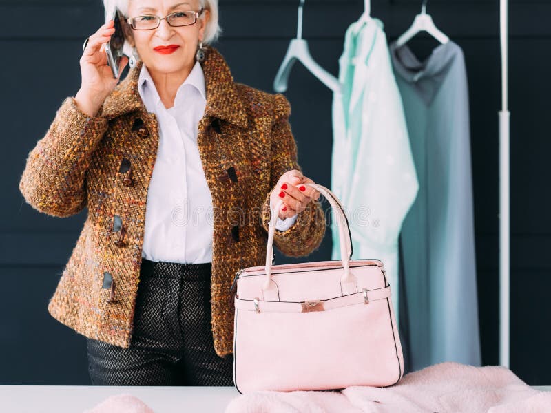 Senior Fashion Model Modern Lifestyle Photo Shoot Stock Photo - Image of  elderly, influencer: 141303876