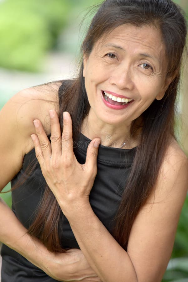 Senior Filipina Grandma Laughing Stock Image Image Of Female Retired 140762759