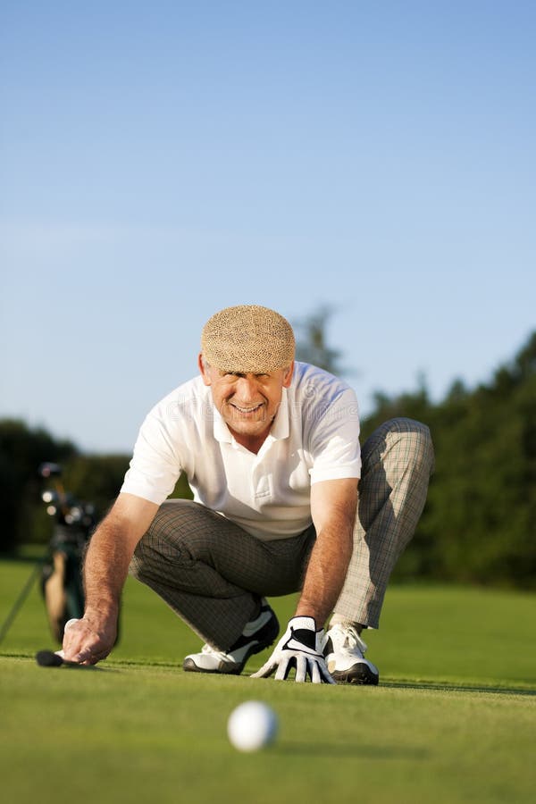 Senior Golf player in summer