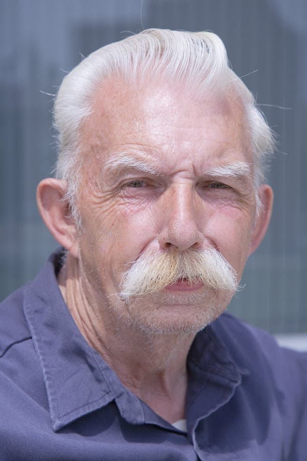 Old Man White Mustache 