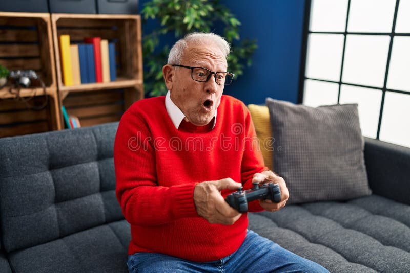 Man playing video game Royalty-Free Stock Photo