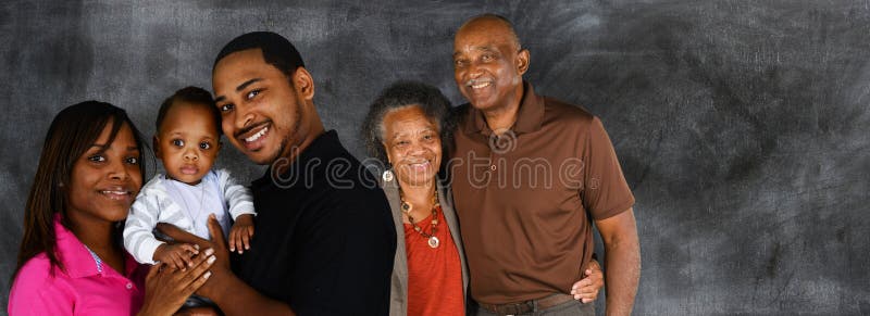 Senior Married Couple with Family