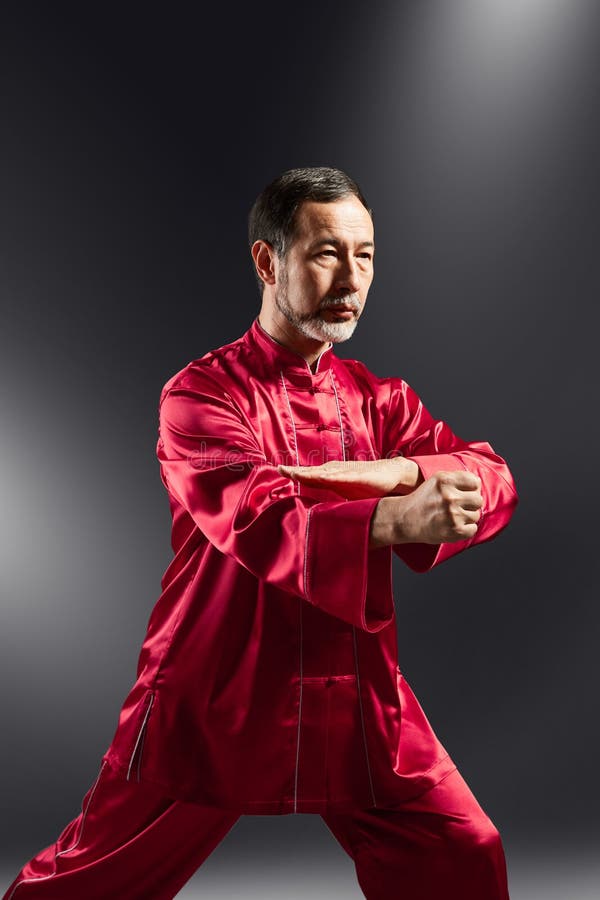 Senior Master Practicing Qi Qong Taijiquan Stock Image Image Of Arts Adult 137244821