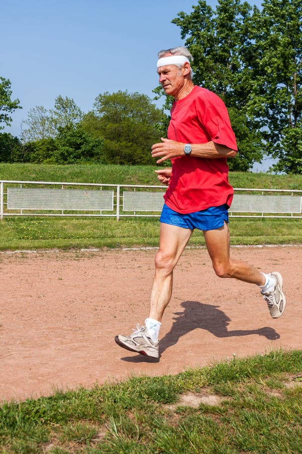 Senior Runner while Training for a Competition Stock Image Image of practicing, exercise 81729293
