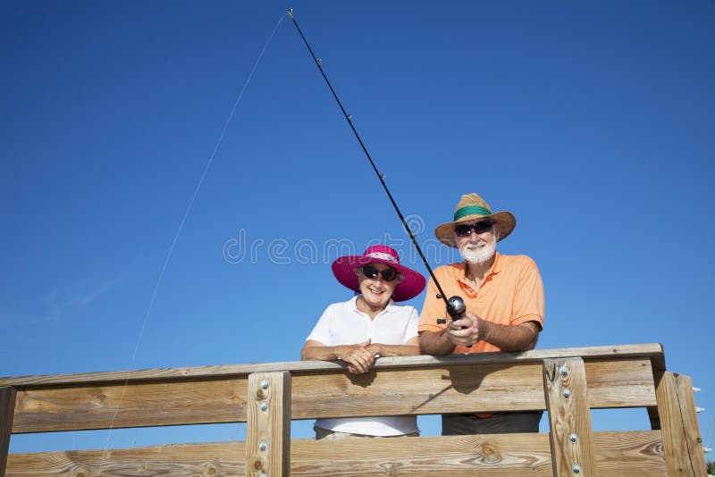 Senior Tourists Fishing