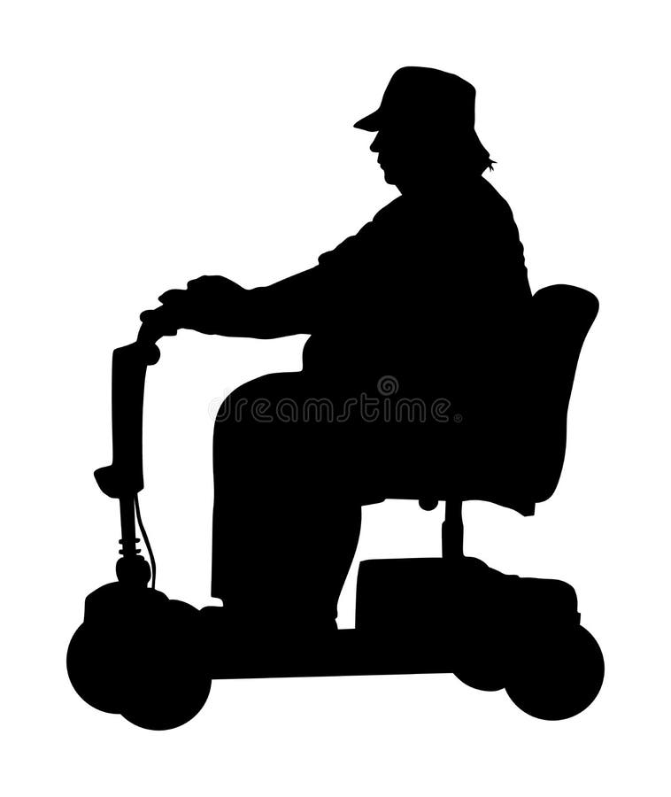 old man walker silhouette