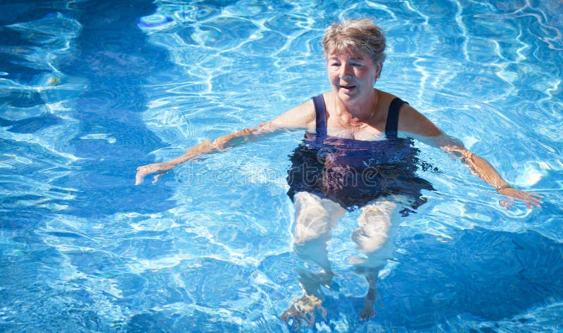 Senior Woman Swimming