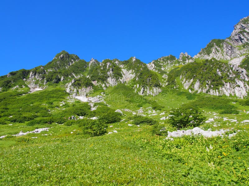 Senjojiki Cirque at the Mount Kisokoma in Nagano, Japan