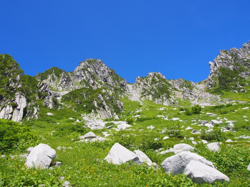 Senjojiki Cirque at the Mount Kisokoma in Nagano, Japan