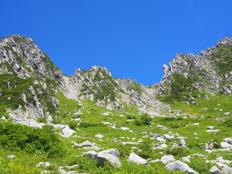 Senjojiki Cirque at the Mount Kisokoma in Nagano, Japan