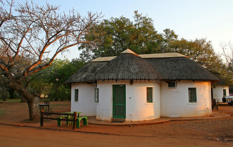 Lower Sabie Camp lizenzfreies stockfoto