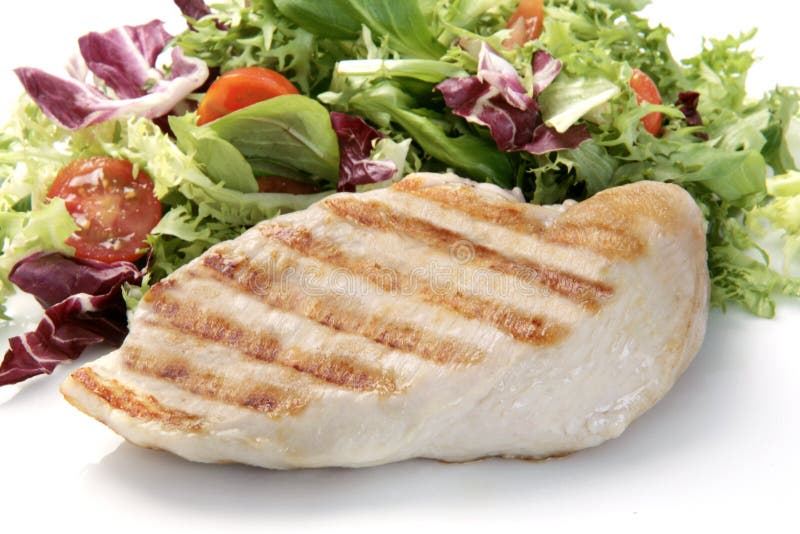 Seno di pollo cotto immagine stock Seno di pollo cotto immagine stock