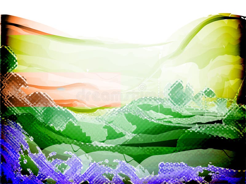 Sense of color glass background image stock illustration