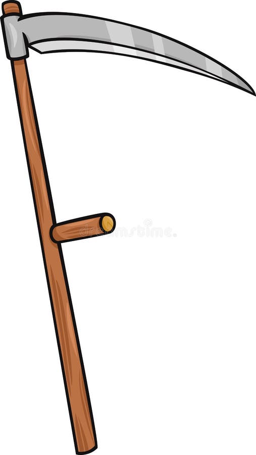 Sensenclipart-Karikaturillustration lizenzfreie abbildung Sensenclipart-Karikaturillustration lizenzfreie abbildung