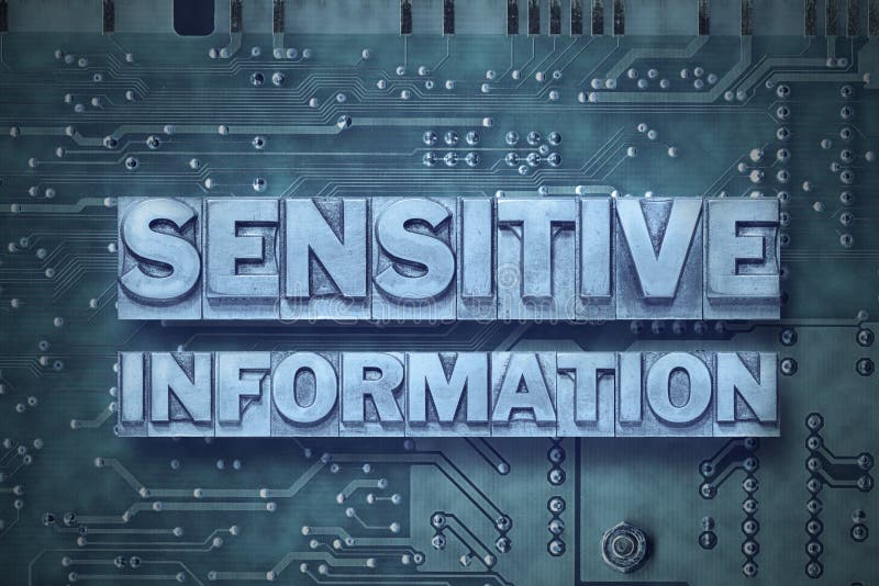 Sensitive information pc board