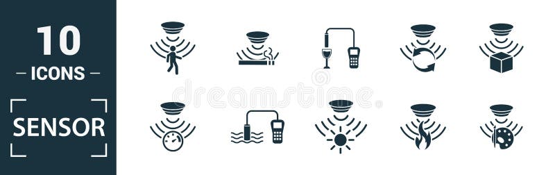 Ultraschall-Sensor-Symbol Aus Der Sammlung Der Sensoren-Symbole. Kreative  Zwei Farben Design-Symbol Ultraschall-Sensor-Symbol. Net Vektor Abbildung -  Illustration von krankenhaus, detektor: 140681385