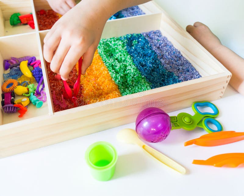 Kids Sensory Kit, Construction sensory bin, montessori play kit, perso