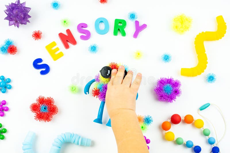 Sensory Word and Sensory Toy for Kid. Sensory Training, Fine Motor