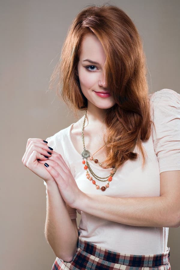 Sensual Young Redhead Stock Image Image Of Beautiful 22671725