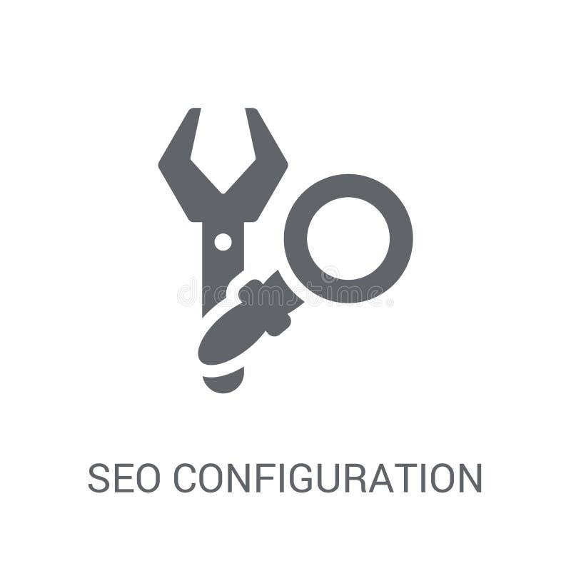 Seo Configuration icon. Trendy Seo Configuration logo concept on royalty free illustration