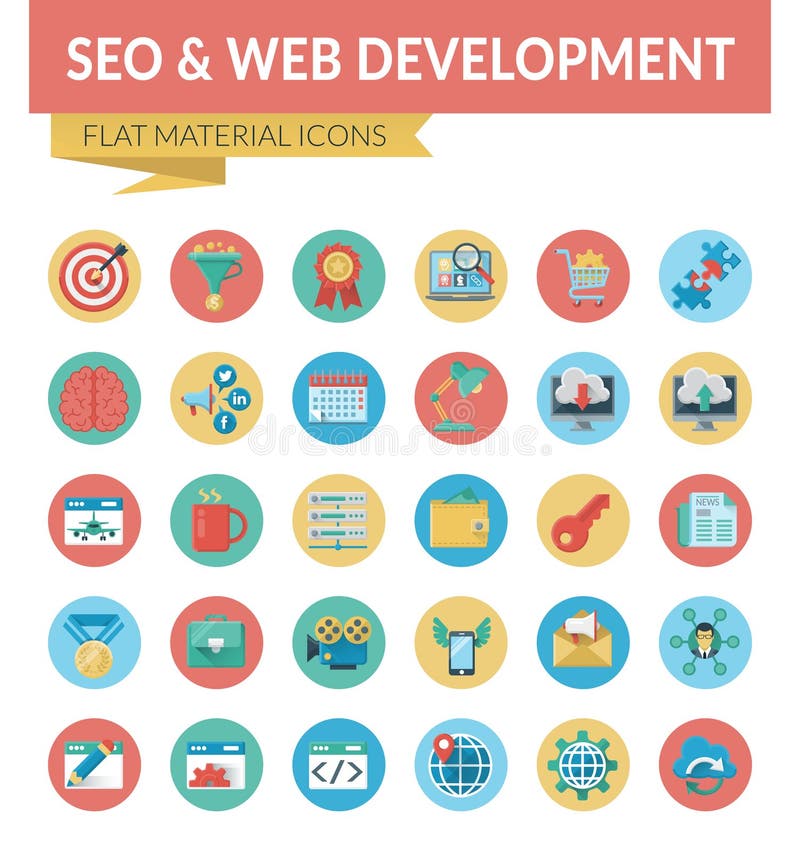 SEO ET DÉVELOPPEMENT DE WEB illustration stock SEO ET DÉVELOPPEMENT DE WEB illustration stock