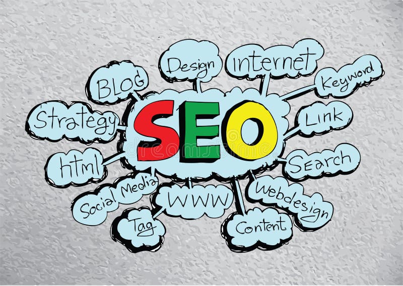 Seo Idea SEO Search Engine Optimization royalty-vrije illustratie