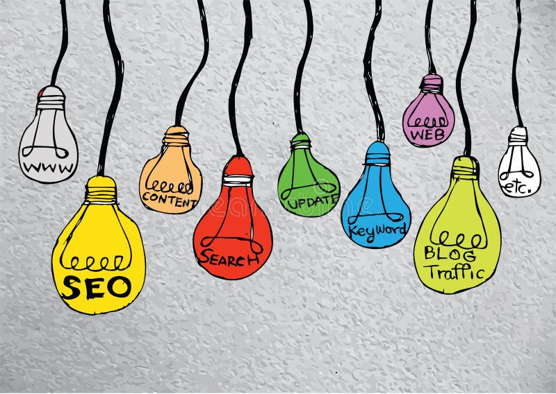 Seo Idea SEO Search Engine Optimization stock illustratie