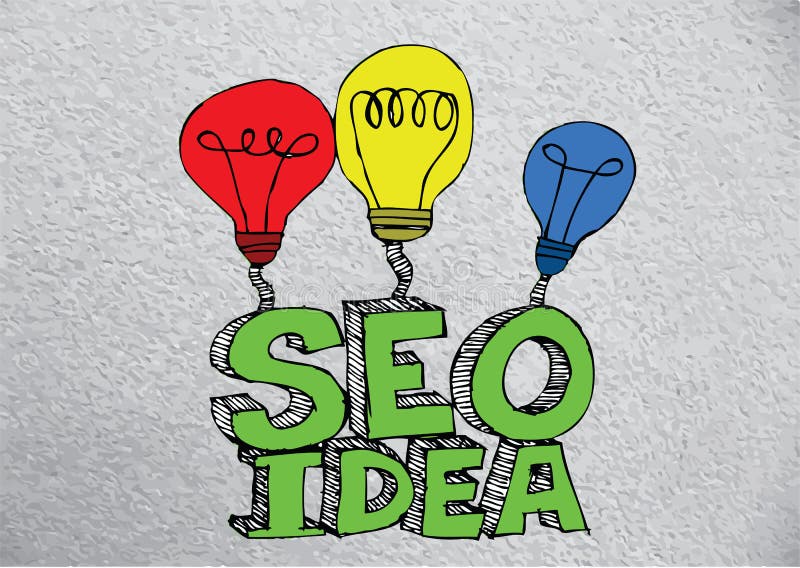 Seo Idea SEO Search Engine Optimization vector illustratie